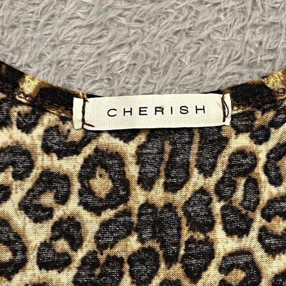 Cherish Racerback Tank Top Women's L Leopard Animal Print USA - Picture 6 of 10